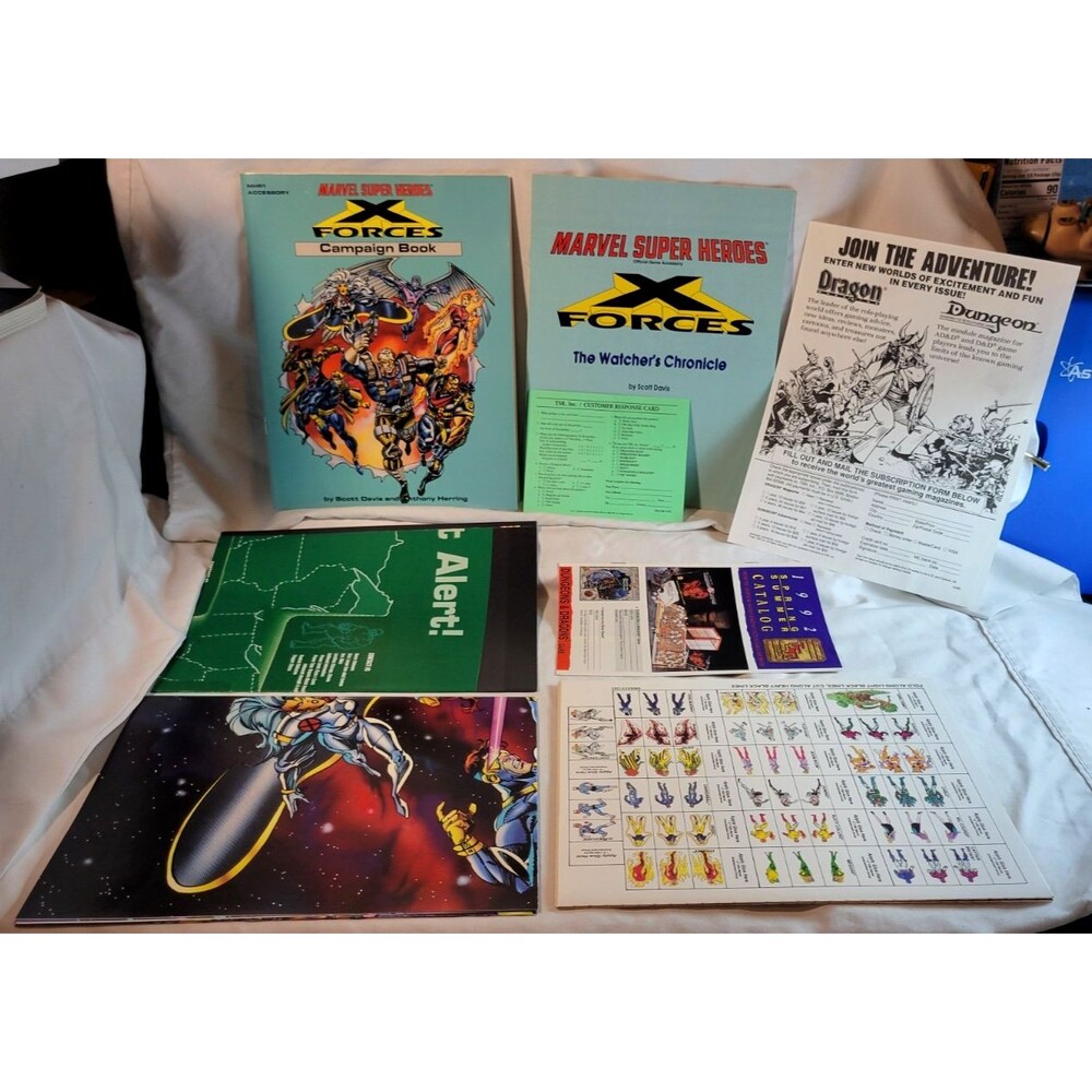 Marvel Super Heroes: X Forces - The Mutant Update RPG Complete Game (TSR 6905)
